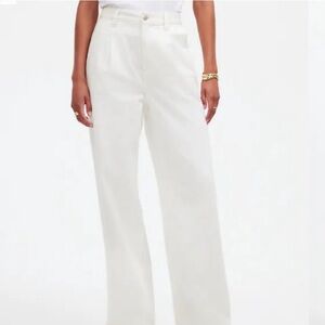 Madewell Harlow Wide Leg Trouser Jean White
